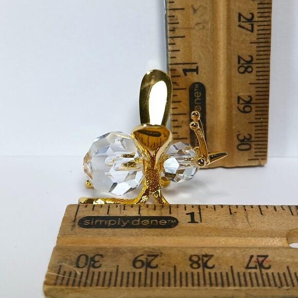 Swarovski 32% Full Lead Crystal Strass Collection Bumblebee Figurine w/Orig Box - Picture 9 of 9